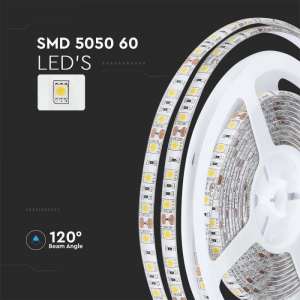LED лента 11W/M 4500K IP65 12V VT-5050-60 V-TAC ролка 5 метра | AVStore