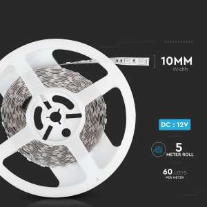 LED лента 11W/M 2200К IP20 12V VT-5050-60 V-TAC ролка 5 метра | AVStore