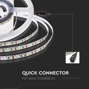 LED лента 8W/M 6400K IP20 24V VT-2835-126 V-TAC ролка 5 метра | AVStore