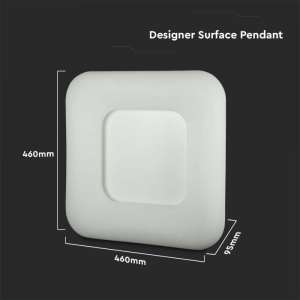 LED плафон квадратен 40W 3IN1 VT-7463 V-TAC бял | AVStore