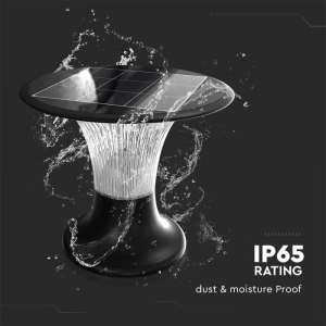 LED соларнa лампа 15W 6000+4000K VT-426 V-TAC черна | AVStore