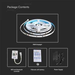 LED лента MAGIC 13W/M RGB IP20 24V VT-5050 V-TAC комплект | AVStore