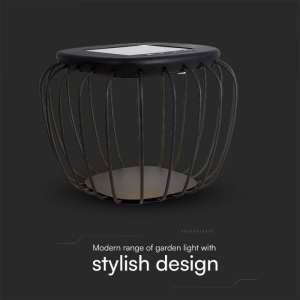 LED соларна лампа/маса 6000+3000K VT-7993 V-TAC сива метална | AVStore