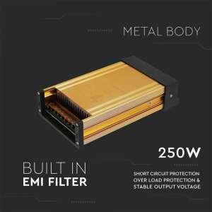 LED захранване V-TAC 12V 250W IP45 VT-21251 | AVStore