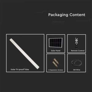 Линейна соларна LED лампа 18W 3IN1 120см V-TAC VT-120018 | AVStore