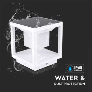 LED соларна лампа фенер със сензор за движение 2W 3000K VT-11022 V-TAC бяла | AVStore