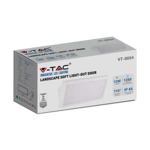 LED фасадна лампа 12W 6400K VT-8054 V-TAC бяла | AVStore