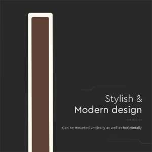 LED стенна лампа 17W 4000K VT-11117 V-TAC кафява | AVStore