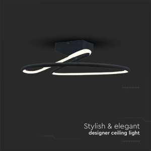 LED плафон кръгъл 20W 4000K VT-7763 V-TAC черен | AVStore