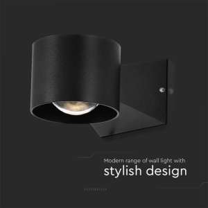 Стенна лампа 5W 4000K VT-1179 V-TAC черно | AVStore