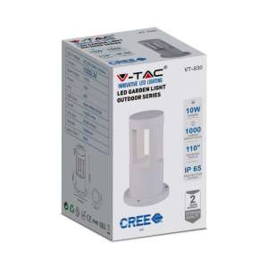 LED градинска лампа 10W 4000K VT-830 V-TAC бяла | AVStore