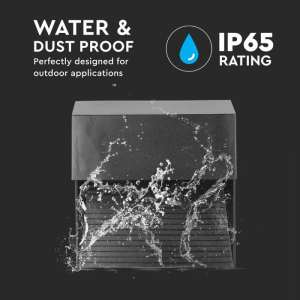 LED лампа за стъпала 3W 3000K VT-1172 V-TAC черна | AVStore