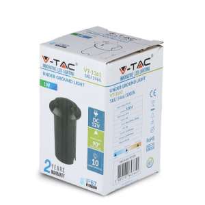 LED подземна лампа 1W 6500K VT-1161 V-TAC черна | AVStore