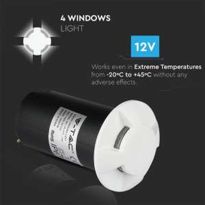 LED подземна лампа 1W 6500K VT-1171 V-TAC бяла | AVStore