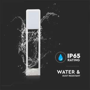 LED градинска лампа Samsung чип 10W 6400K VT-33 V-TAC бяла | AVStore