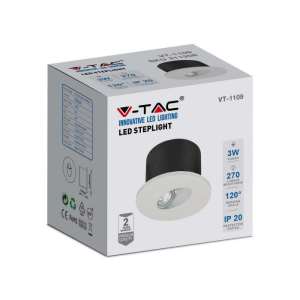 LED лампа за стъпала 3W 4000K VT-1109 V-TAC кръгла | AVStore