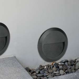 LED лампа за стъпала 2W 3000K VT-1142 V-TAC кръгла черна | AVStore