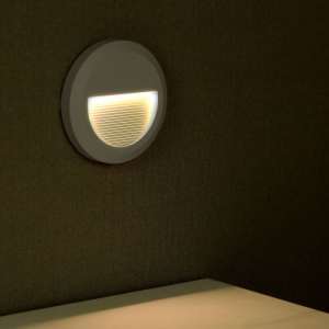 LED лампа за стъпала 2W 3000K VT-1142 V-TAC кръгла сива | AVStore