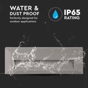 LED лампа за стъпала 3W 3000K VT-1162 V-TAC сива | AVStore