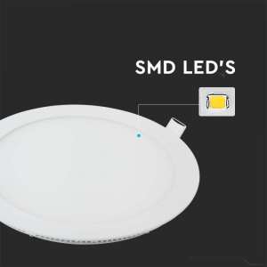 LED панел 6W 3000K V-TAC VT-607 12см | AVStore