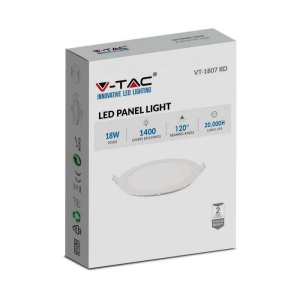 LED панел 18W 2700K V-TAC VT-1807 23см | AVStore