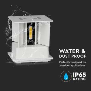 LED стенна лампа 5W 3000K VT-759 V-TAC бяла | AVStore