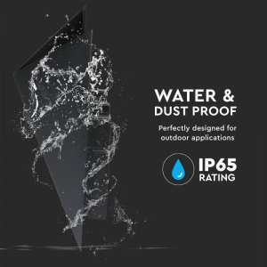 LED стенна лампа 5W 3000К VT-825 V-TAC черна | AVStore