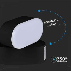 LED стенна лампа 5W 3000K VT-816 V-TAC черна | AVStore