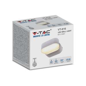 LED стенна лампа 5W 4000К VT-816 V-TAC сива | AVStore