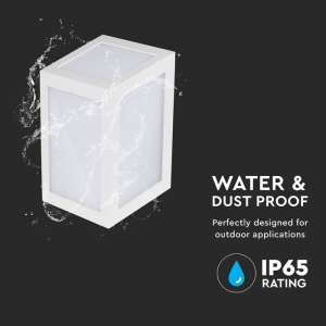 LED стенна лампа 12W 4000K VT-822 V-TAC бяла | AVStore