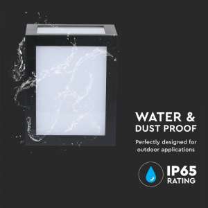 LED стенна лампа 12W 4000K VT-822 V-TAC черна | AVStore