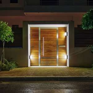 LED стенна лампа 12W 3000K VT-828 V-TAC черна квадратна | AVStore