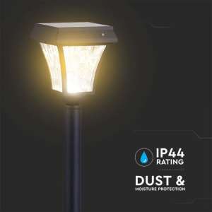 LED градинска соларна лампа 2W 3IN1 VT-984 V-TAC черна | AVStore