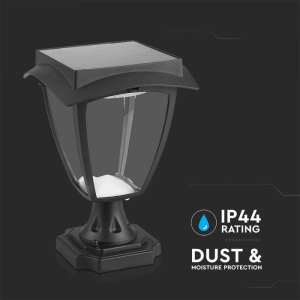 LED соларна лампа 2W 3000+6000K VT-983 V-TAC черна | AVStore