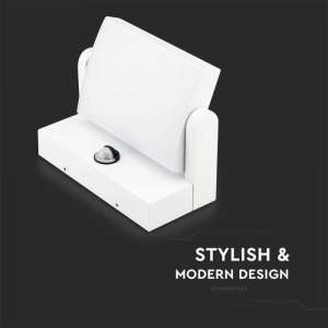 LED стенна лампа със сензор за движение 17W 3000K VT-11020S V-TAC бяла | AVStore