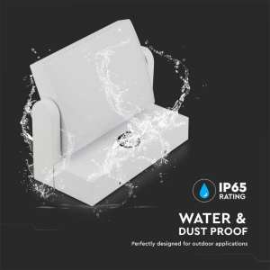 LED стенна лампа със сензор за движение 17W 3000K VT-11020S V-TAC бяла | AVStore