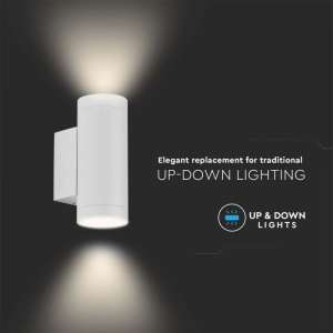 Осветително тяло за стена (2xGU10) VT-11015 V-TAC бяла | AVStore