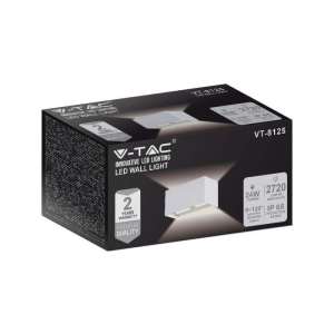LED стенна лампа 24W 4000K VT-8125 V-TAC бяла | AVStore