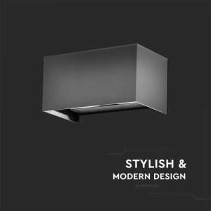 LED стенна лампа 24W 3000K VT-8125 V-TAC сива | AVStore