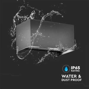 LED стенна лампа 24W 3000K VT-8125 V-TAC сива | AVStore