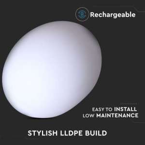 LED лампа/овална топка 1W RGB VT-7801 V-TAC 20×14см | AVStore