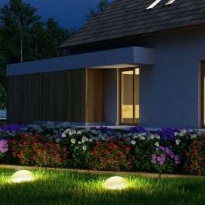 LED лампа/полусфера 6W RGB VT-7809 V-TAC 50×26см | AVStore