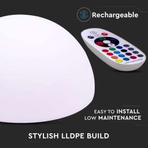 LED лампа/полусфера 6W RGB VT-7809 V-TAC 50×26см | AVStore