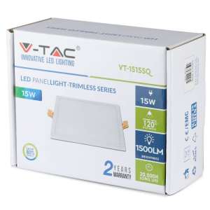 LED панел 15W 6400K V-TAC VT-1515 15×15см | AVStore