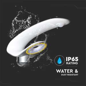 LED соларна градинска лампа с дистанционно управление 20W 6400К VT-130W V-TAC сива | AVStore