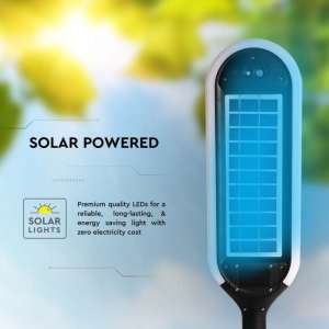 LED соларна градинска лампа 5W 3000К VT-945 V-TAC черна | AVStore