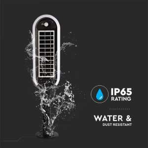 LED соларна градинска лампа 5W 3000К VT-945 V-TAC черна | AVStore