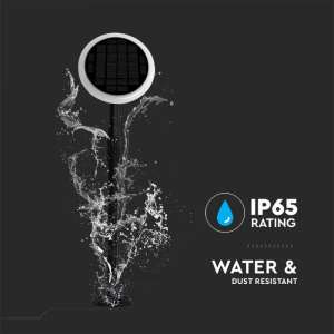 LED соларна градинска лампа 8W 4000К VT-948 V-TAC черна | AVStore