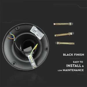 Осветително тяло E27 VT-737 V-TAC черно | AVStore