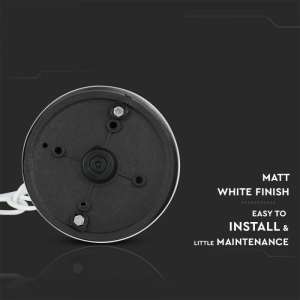 Градински пендел E27 VT-752 V-TAC бял матов | AVStore